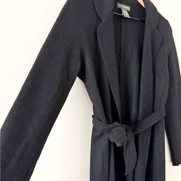 Banana Republic Wool Open Trench Style Cardigan in Dark Gray Size S - Picture 2 of 5